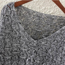 Autumn Spring 2016 Women's Hollow Out Pullovers Loose Bat Long Sleeve Casual V Collar Sweater Women Pull Femmes