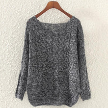 Autumn Spring 2016 Women's Hollow Out Pullovers Loose Bat Long Sleeve Casual V Collar Sweater Women Pull Femmes