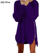 Autumn Winter Sweater Zipper Long Sleeve Loose Kintted Women Outwear Basic Pullovers Winterkleding Vrouwen Sweter Mujer#A125