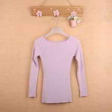Autumn and Winter Basic Women Sweater Strapless Slash Neck Knitting Sweater Top Thread Slim70058