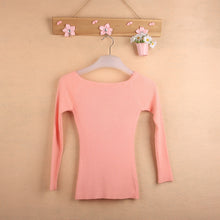 Autumn and Winter Basic Women Sweater Strapless Slash Neck Knitting Sweater Top Thread Slim70058