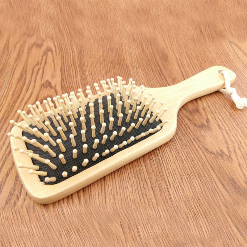 BIG Wooden Paddle Brush Wooden Hair Care Spa Massage Comb Antistatic Comb Drop