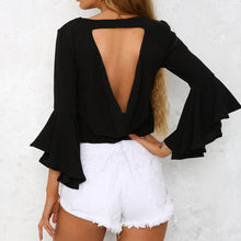Backless Women Blouses Butterfly Sleeve Embroidery Red Rose Elegant Crop Blouse Sweety Blouse Blusa Bordada#121