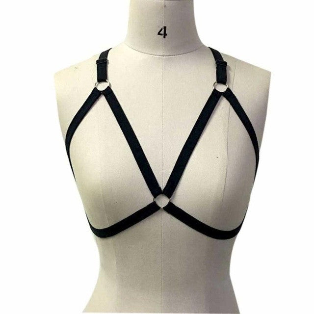Bandage Top Cross Bandage Sexy Lingerie Women Harness Bra Elastic Cage Bra Strappy Crop Top Mujer#B808