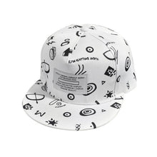 Baseball Cap Graffiti Print Summer Outdoor Portable Sunscreen Cap for Men Casquillo protector solar #2132