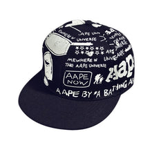 Baseball Cap Graffiti Print Summer Outdoor Portable Sunscreen Cap for Men Casquillo protector solar #2132