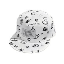 Baseball Cap Graffiti Print Summer Outdoor Portable Sunscreen Cap for Men Casquillo protector solar #2132