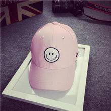 Baseball Cap Smile Embroidery Adjustable Unisex Summer Snapback Caps Flat Hat Casual Caps Gorro Feminino#121