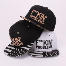 Baseball Caps Outdoor Hat F**K IN PROBLEMS Letter Embroidery Breathable Cotton Sun Shade Cap #2415
