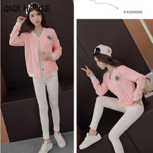 Baseball Jacket Women Pink Coats Solid Zipper Chaqueta 2016 Autumn Fashion Wear Basic Campera Mujer#C817