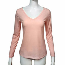 Basic T-Shirt Women V-Neck Long Sleeve Casual Shirt Autunb Spring Solid Slim Shirt Top Camiseta Femenina#112