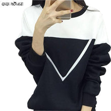 Best Friends Sweatshirt Women Patchwork Long Sleeve Loose Plus Size 2XL Pullovers Sweatshirts Tracksuit Sudadera Mujer#C112