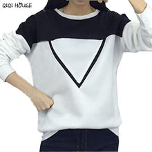 Best Friends Sweatshirt Women Patchwork Long Sleeve Loose Plus Size 2XL Pullovers Sweatshirts Tracksuit Sudadera Mujer#C112