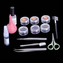 Best Makeup Women False Eyelash Extension Kit Cluster Eye Lashes Tool Set