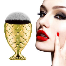 Best Price! 6*1.5*11cm Fish Scale Makeup Brush Fishtail Bottom Brush Powder Blush Makeup Cosmetic Brushes Tool Anne