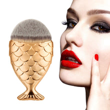 Best Price! 6*1.5*11cm Fish Scale Makeup Brush Fishtail Bottom Brush Powder Blush Makeup Cosmetic Brushes Tool Anne