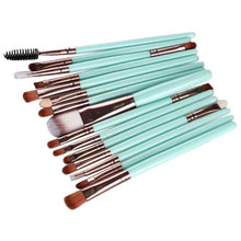 Best Price! Goat hair 15 pcs Makeup Brush Set tools Make-up Toiletry Kit Wool Make Up Brush Set Anne