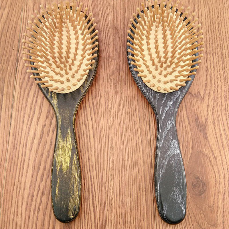 Big Wooden Paddle Comb Professional Healthy Paddle Cushion Hair Loss Massage Hairbrush Comb