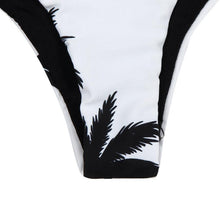 Bikinis Women Bandage Crop Top Printing Beach Coconut Tree Backless Halter Top Strappy Bralette Short Bustier Top#B721