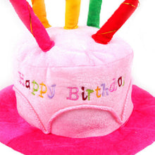 Birthday Cake Candle Hat Short Plush Adult Party Amusement Park Supplies Performing Dress Props Dog Cap