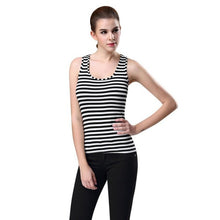 Black And White Striped Tank Top 2017 New Arrival Cotton Sleeveless Tank Tops For Women Camis cropped feminino #20