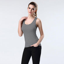 Black And White Striped Tank Top 2017 New Arrival Cotton Sleeveless Tank Tops For Women Camis cropped feminino #20