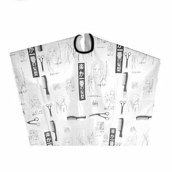 Black Hairdressing Hair Cutting Salon Hairstylist Nylon Gown Cape Cloth