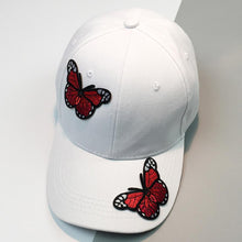 Black White Embroidery Butterfly Snapback Cap 2017 New Fashion Cotton Adjustable Baseball Cap High quality Gorras Bone #01