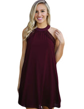 Blooming Jelly Hollow Out Open Back Dress Patchwork A -Line Chiffon Dress Mini Dress
