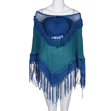 Blouses Summer 2017 Women Lace Hollow Hollow Tessal Bikini Cover Up Beach Sunscreen Batwing Shirts Women camisetas mujer #23