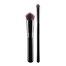 Bluser,powder,foundation 2pcs 3D Triangle Makeup Brush Set Blush Brush Premium Foundation Makeup Brush Anne