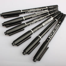 Body Art 6 x Dual Skin Marker Pen Scribe Piercing Pen Tattoo Supply Tool black