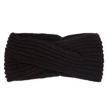 Bohemian Cross Headbands For Women Knitted Solid Elegant Headwear Warm Winter Handbands Diadema Pelo Muje#121