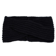 Bohemian Cross Headbands For Women Knitted Solid Elegant Headwear Warm Winter Handbands Diadema Pelo Muje#121