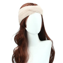 Bohemian Cross Headbands For Women Knitted Solid Elegant Headwear Warm Winter Handbands Diadema Pelo Muje#121