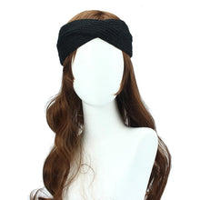 Bohemian Cross Headbands For Women Knitted Solid Elegant Headwear Warm Winter Handbands Diadema Pelo Muje#121