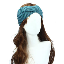 Bohemian Cross Headbands For Women Knitted Solid Elegant Headwear Warm Winter Handbands Diadema Pelo Muje#121