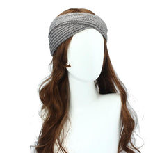 Bohemian Cross Headbands For Women Knitted Solid Elegant Headwear Warm Winter Handbands Diadema Pelo Muje#121