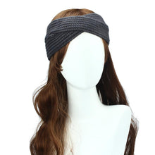 Bohemian Cross Headbands For Women Knitted Solid Elegant Headwear Warm Winter Handbands Diadema Pelo Muje#121