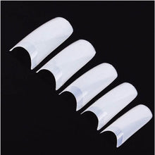 Box 500Pcs Clear White Natural French False Acrylic Nail Art Tips UV Gel DIY easier to hold and apply Anne
