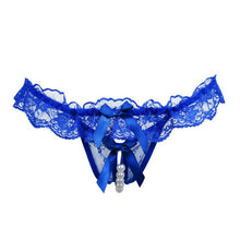 Bragas mujer 2017 Sexy Women Underpanties Pearl Lace Open Crotch Thongs And G-String Mesh Ladies Low Waist Underwear panties &03