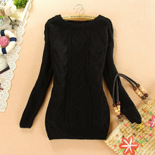 Brand New Autumn Winter Female Mohair Sweater Plus Size Knitted Long Sleeve O-neck Pullovers Hot Sale 70077
