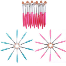 Brand New & High quality 10Pcs Makeup Eye Shadow Eyeliner Brush Sponge Applicator Tool Makeup Tool Anne
