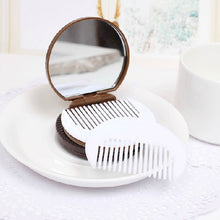 Briloom Cute Chocolate Cookie Shaped Design Makeup Mirror with 1 Comb