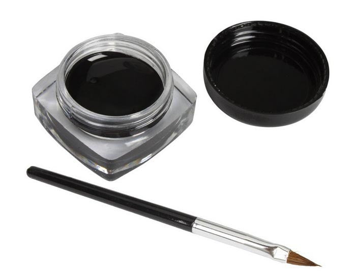 Briloom High quality fashion 2017 1x Eyeliner Gel Cream With Brush Makeup Black Waterproof Eye Liner
