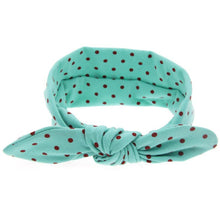 Bunny Head Band Girls Dot Print Headbands Rabbit Ears Bows Hair Decoration Style Accessori Capelli#121