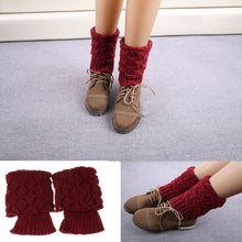 Calentadores 2016 Rushed New Solid Fashion Polainas Leg Warmers Women Crochet Knitted Trim Boot Cuffs Toppers Liner Warmer Socks