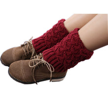 Calentadores 2016 Rushed New Solid Fashion Polainas Leg Warmers Women Crochet Knitted Trim Boot Cuffs Toppers Liner Warmer Socks