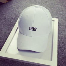 Cap Men 2016 Fashion Unisex Cotton Soft Letter "One" Hat For Women Snapback Baseball Cap Female Summer Spring Hats Casquette