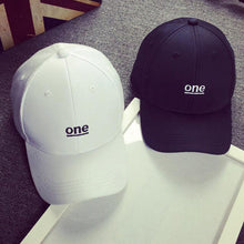 Cap Men 2016 Fashion Unisex Cotton Soft Letter "One" Hat For Women Snapback Baseball Cap Female Summer Spring Hats Casquette